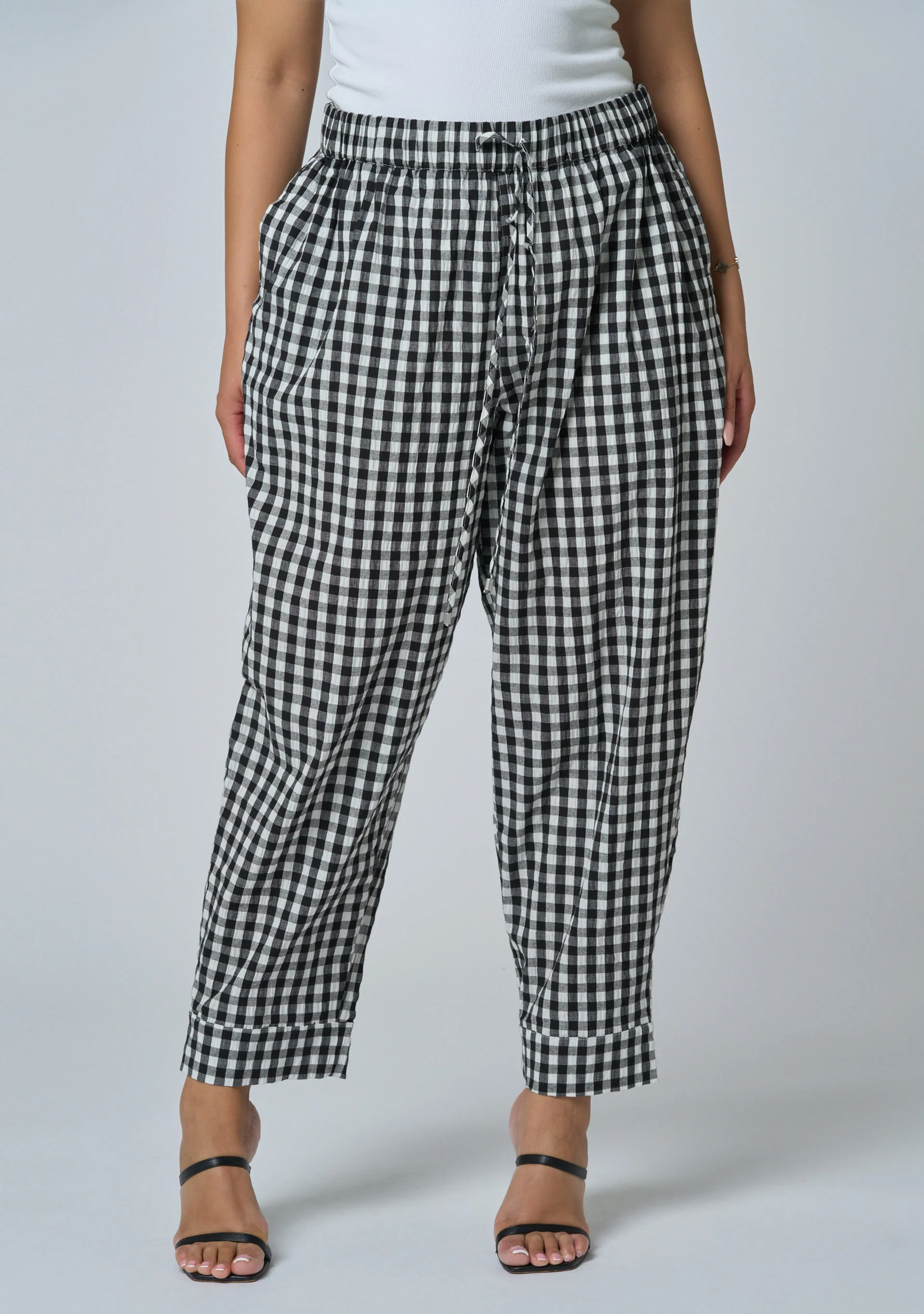Tara Gingham Jogger Pant - Image 2