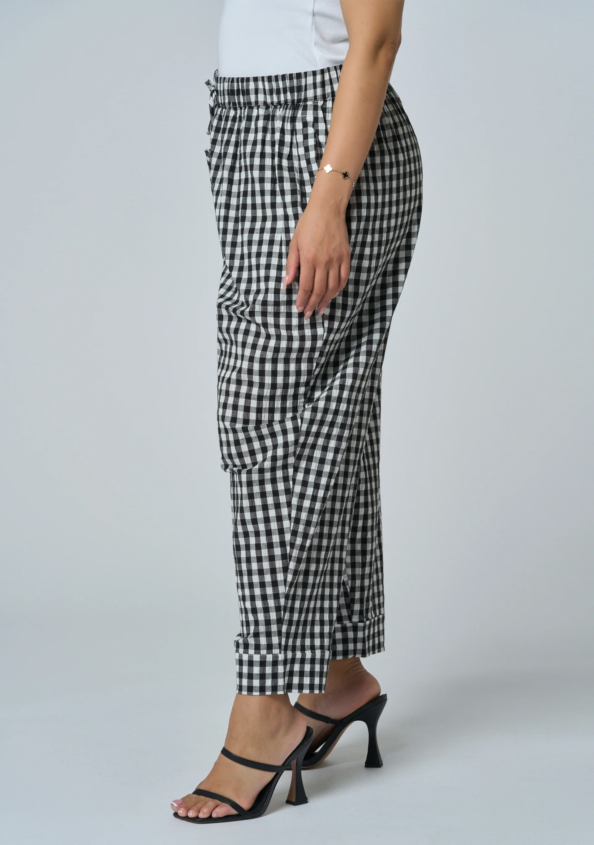 Tara Gingham Jogger Pant - Image 4