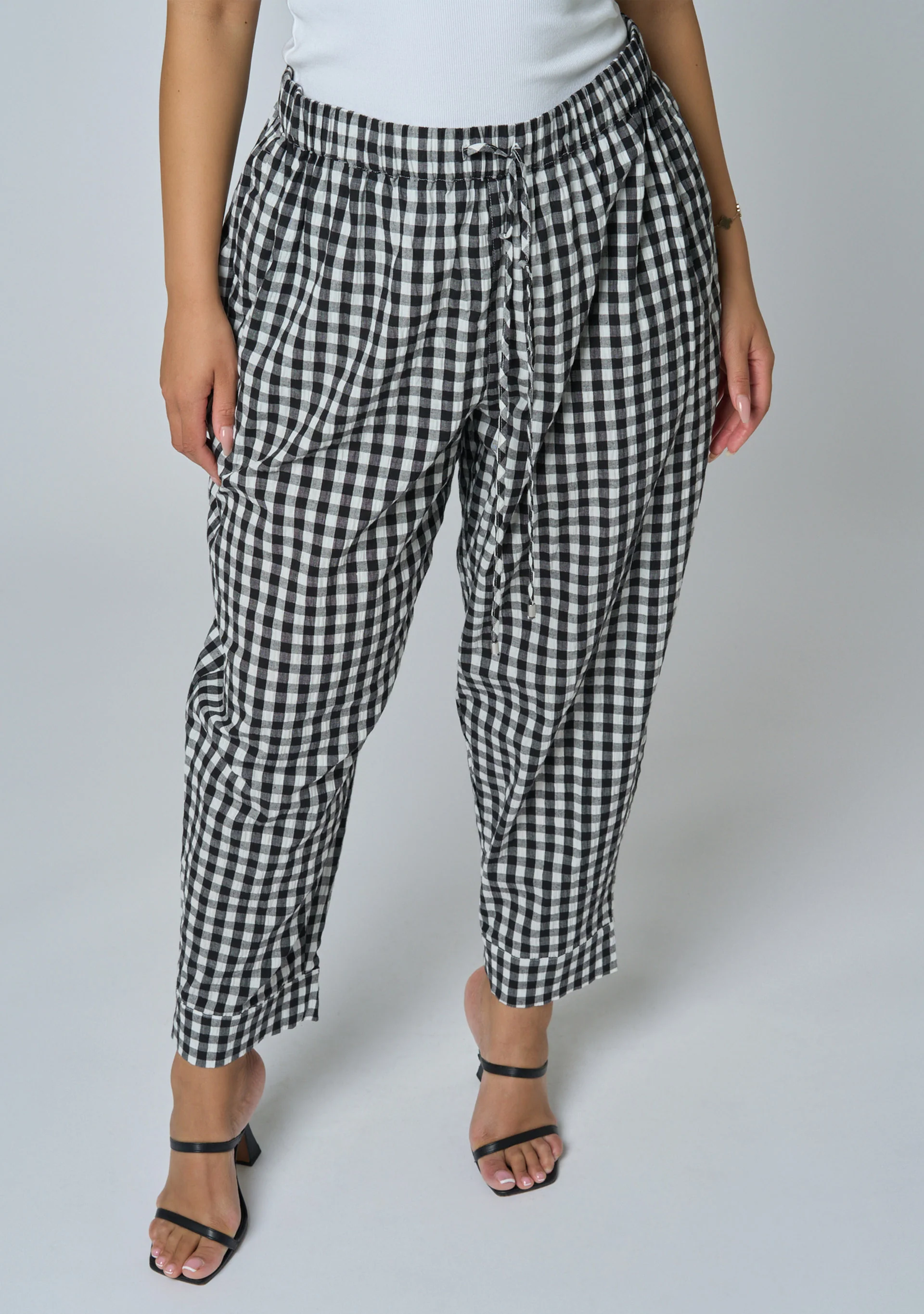 Tara Gingham Jogger Pant - Image 6