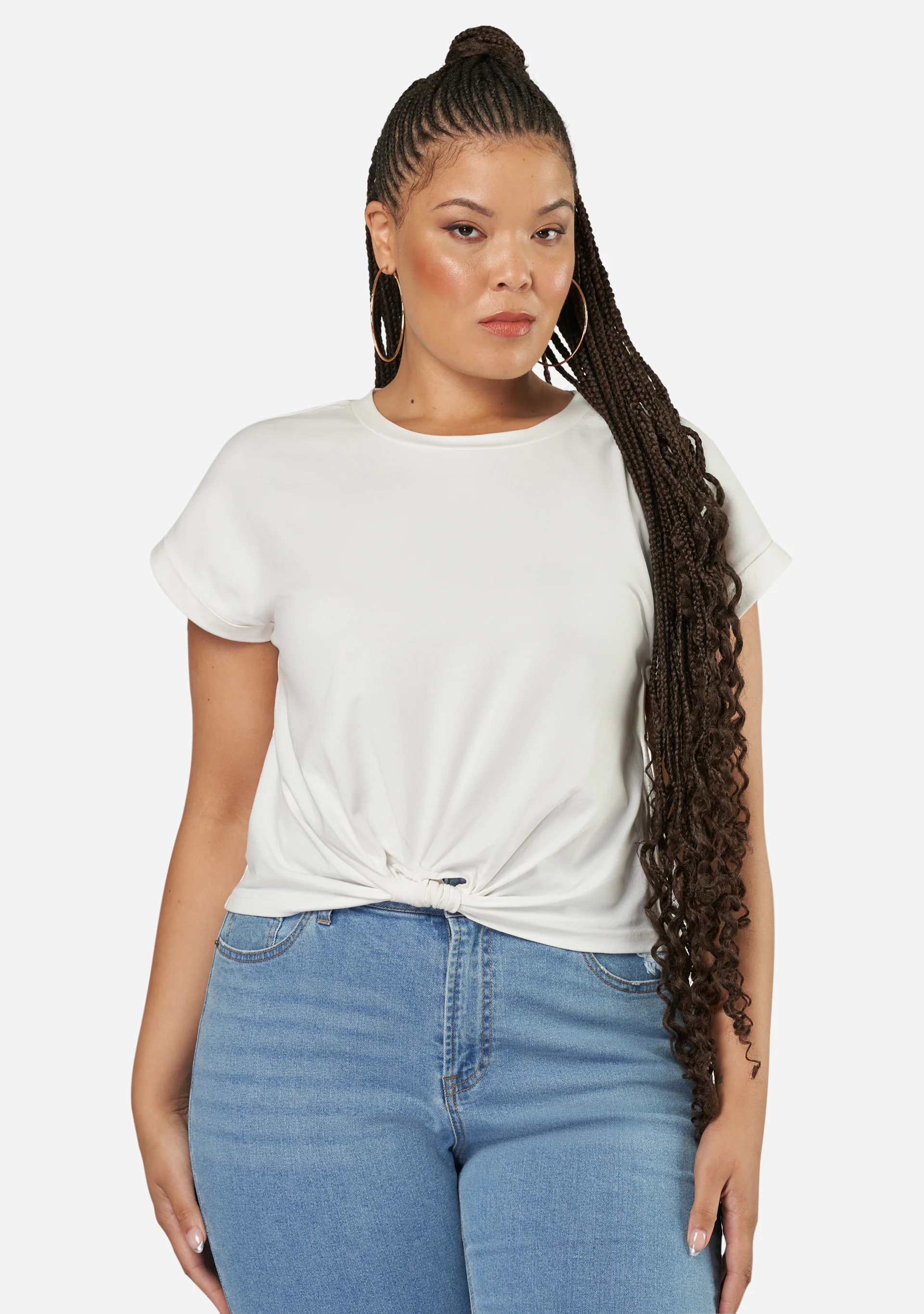 The Feared Crop Twist Tee