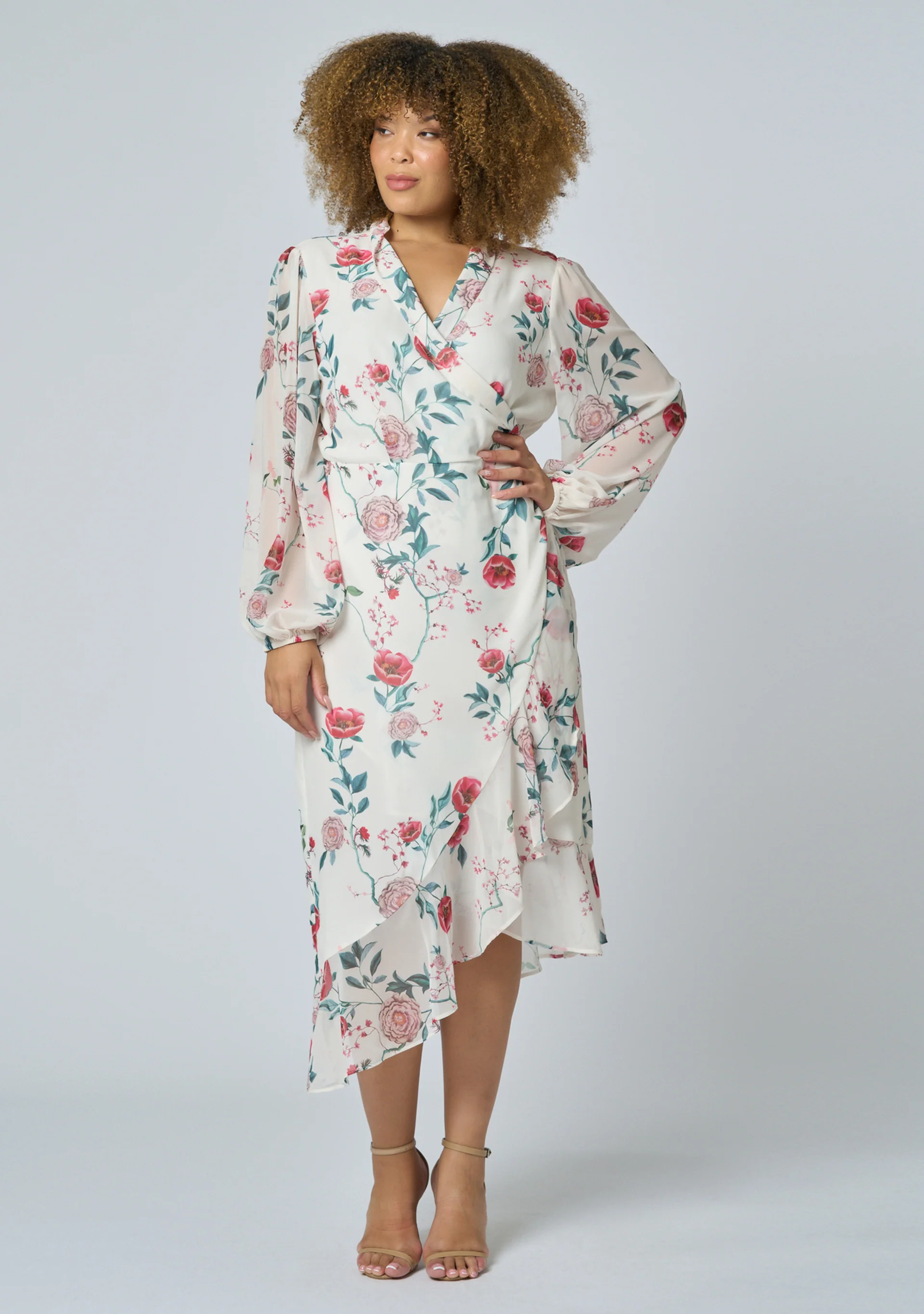 Tiffany Wrap Midi Dress