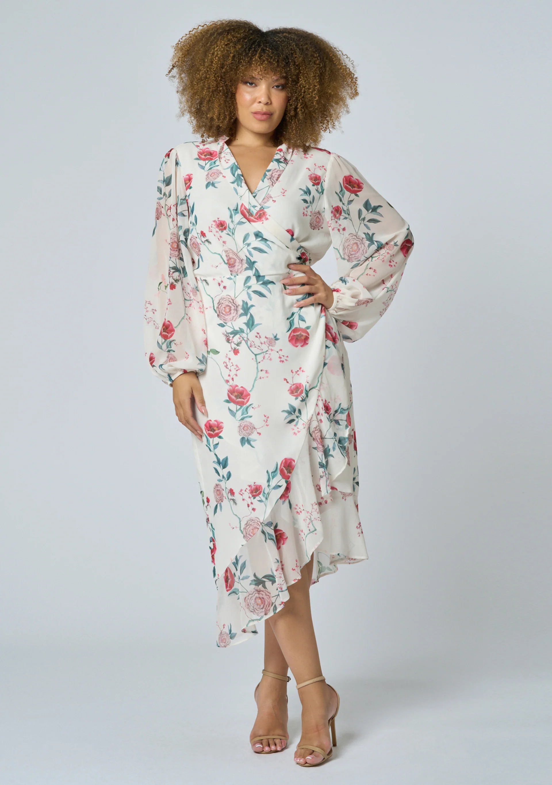 Tiffany Wrap Midi Dress - Image 2