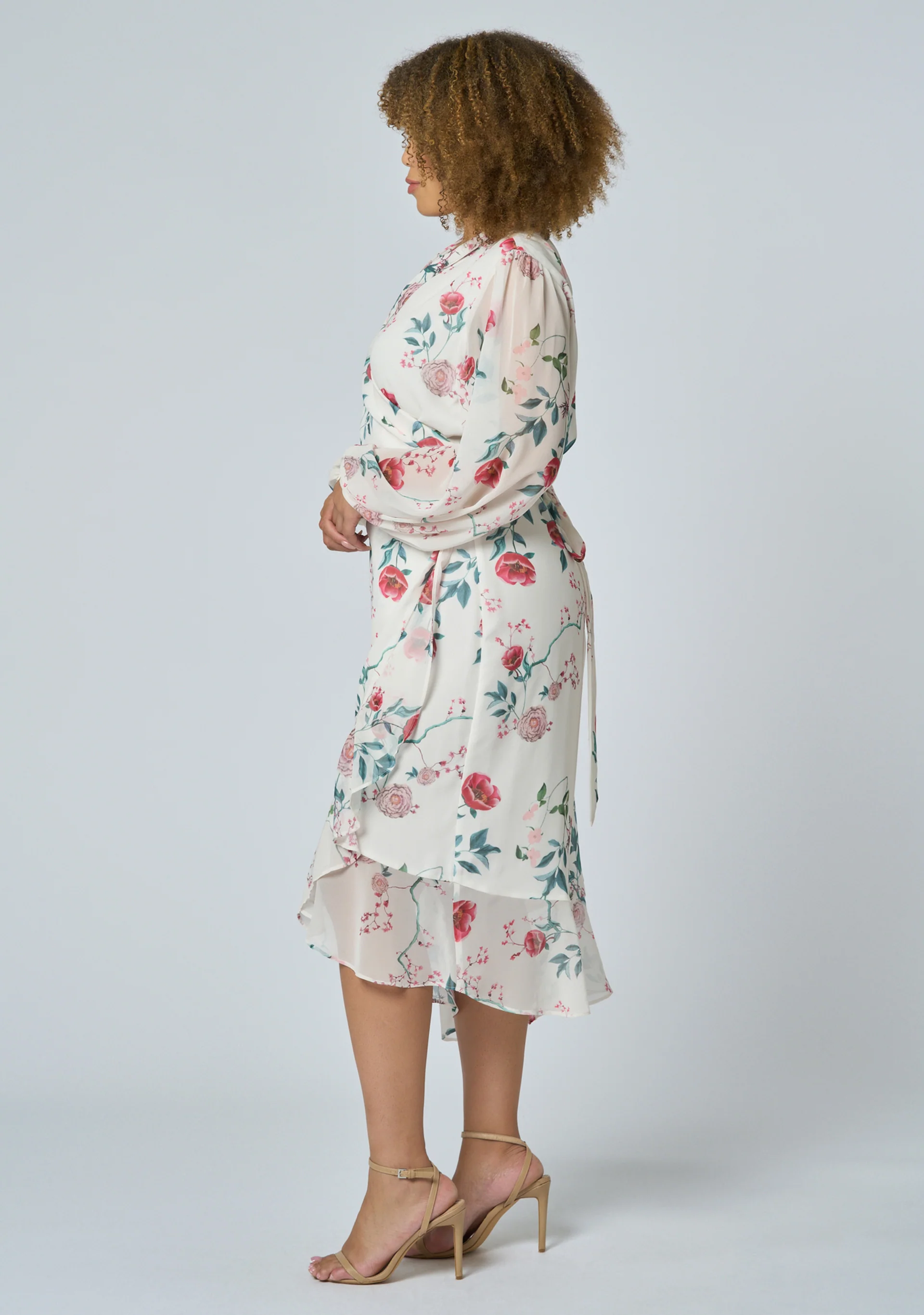 Tiffany Wrap Midi Dress - Image 3