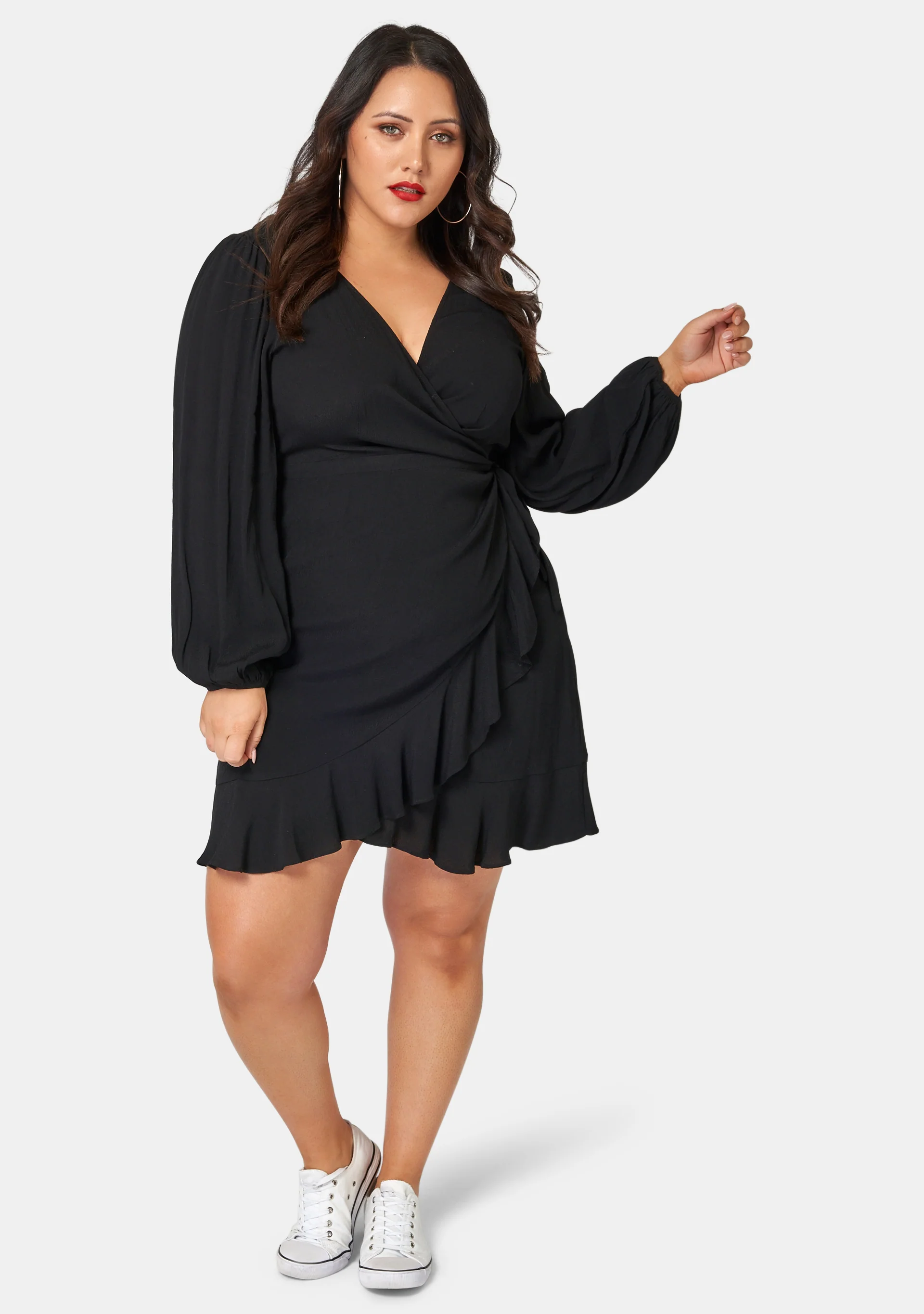 Titanium Wrap Dress - Image 5