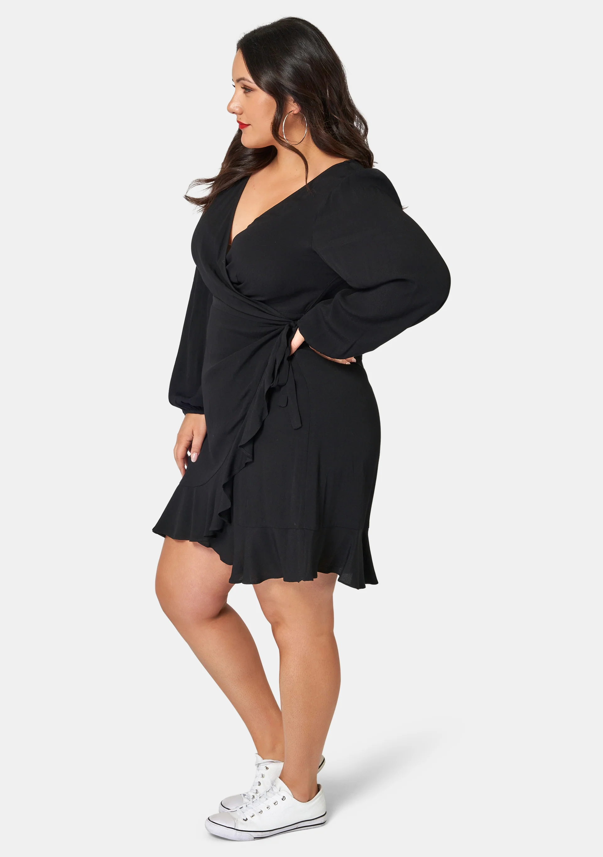 Titanium Wrap Dress - Image 6