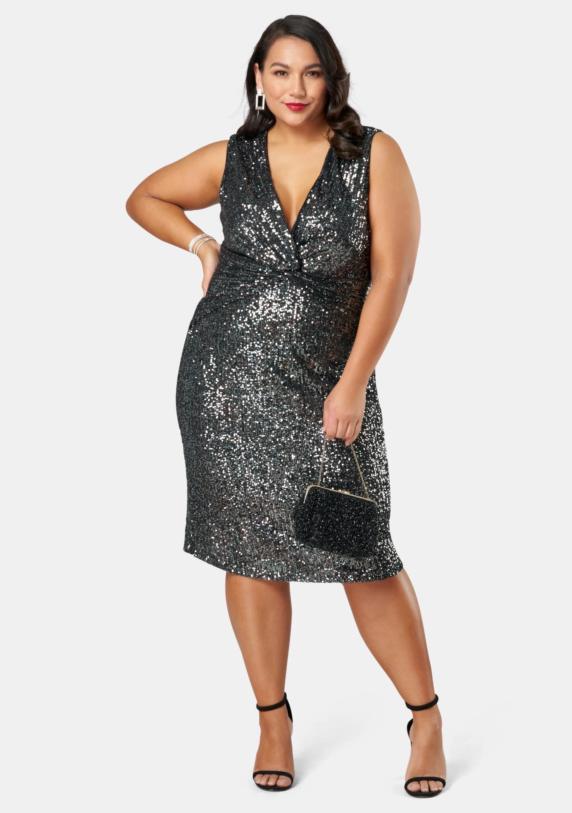 Twist Of Seduction Sequin Dress - Image 2