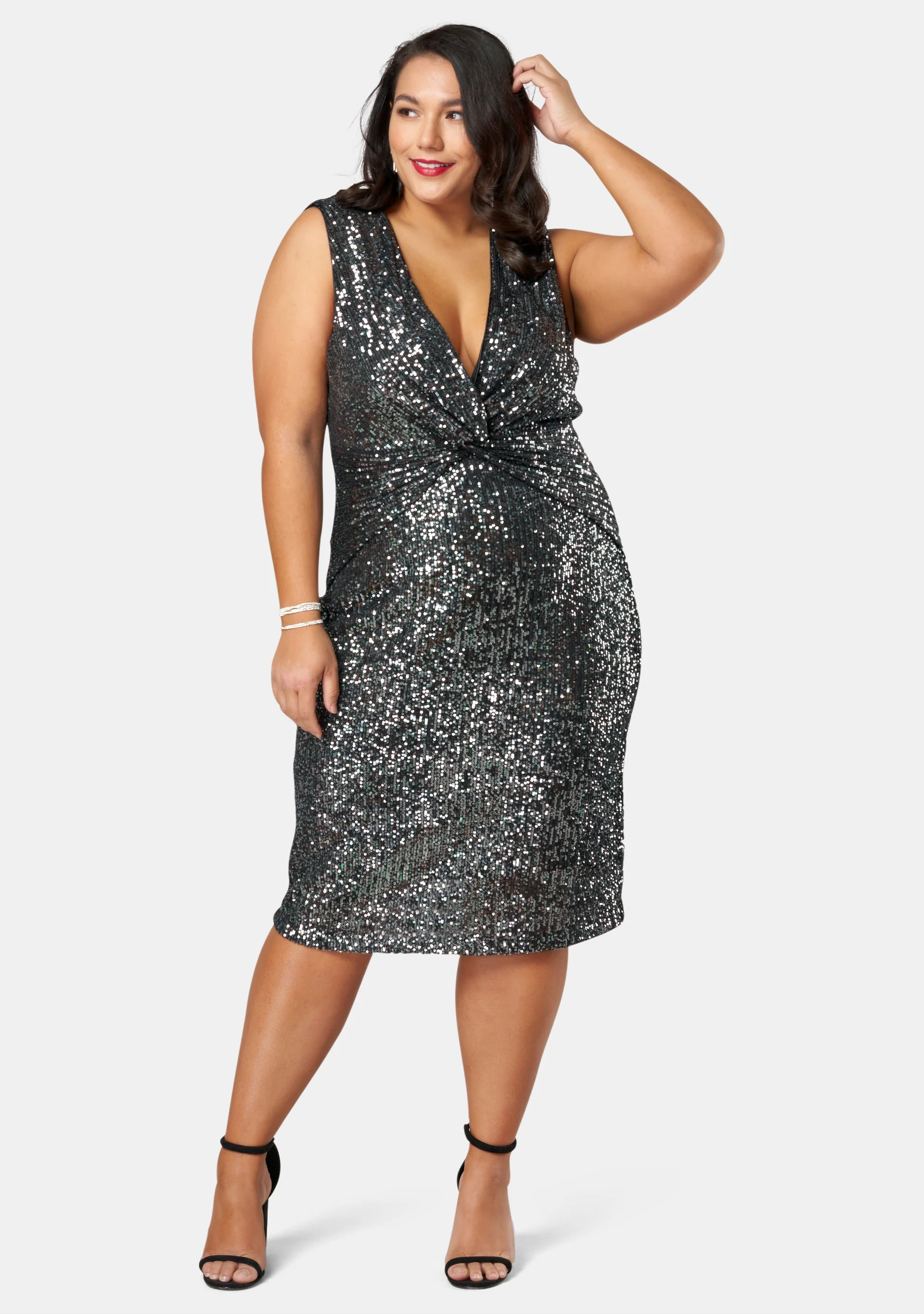 Twist Of Seduction Sequin Dress - Image 4
