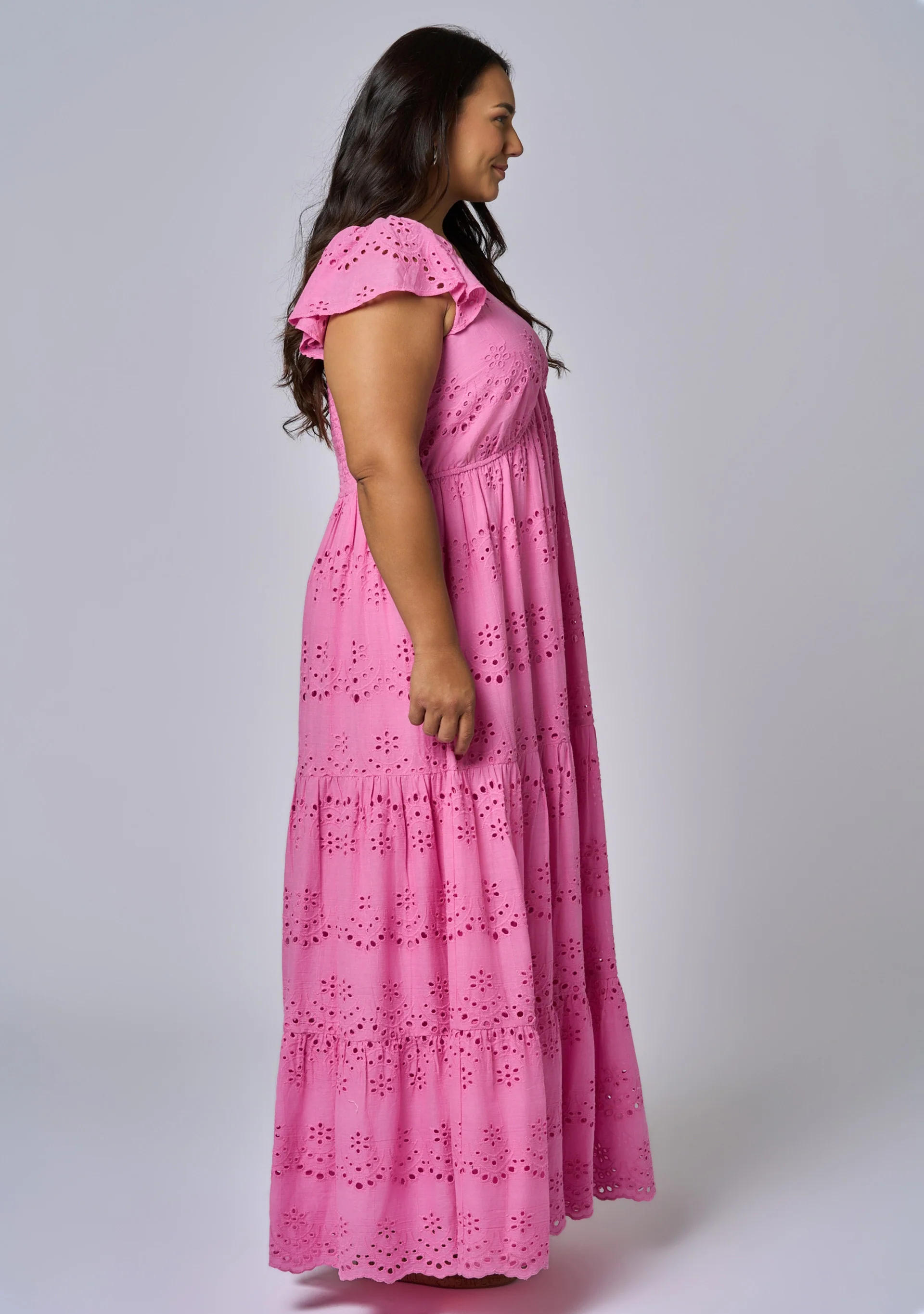 Violet Broderie Maxi Dress - Image 4