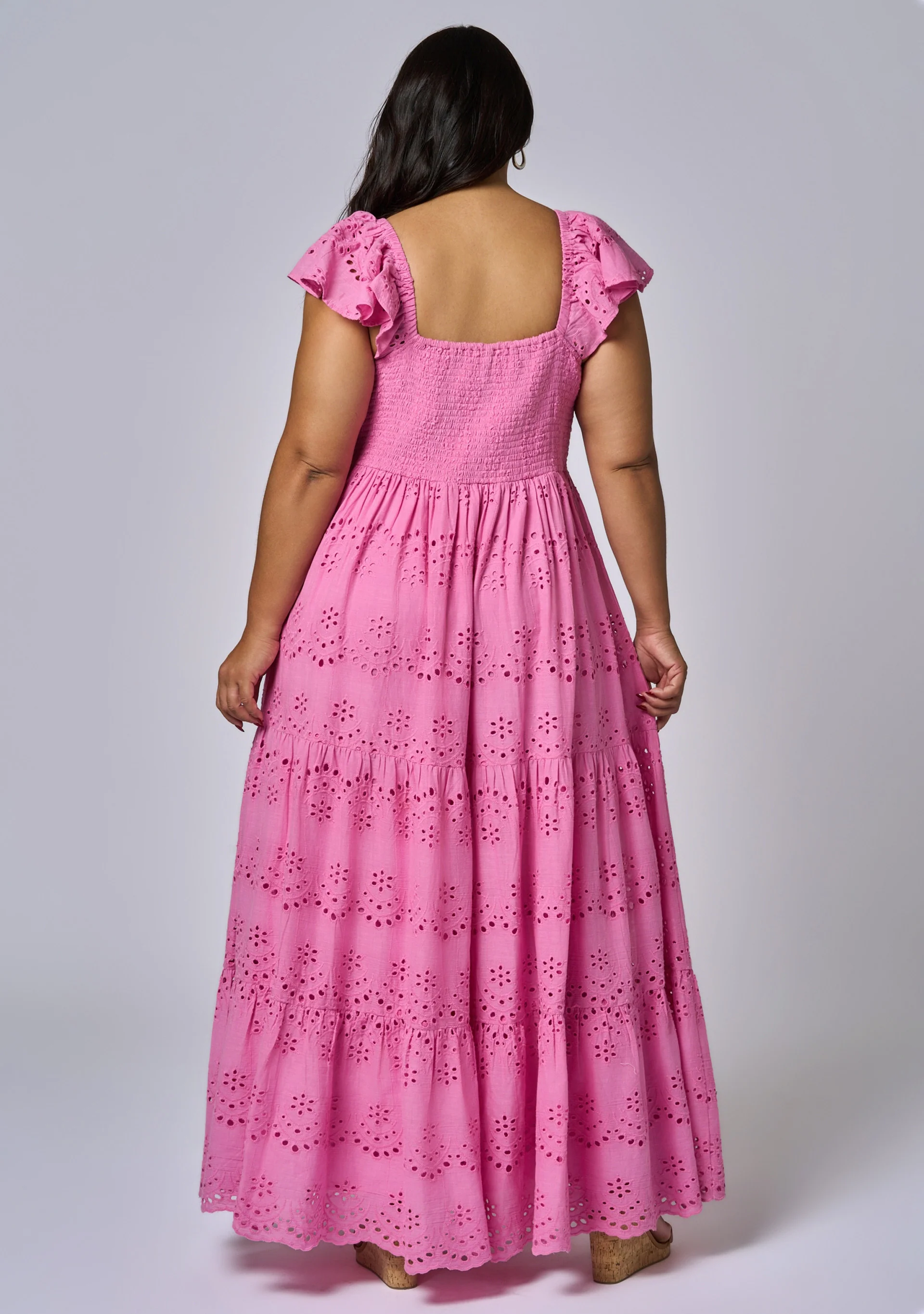 Violet Broderie Maxi Dress - Image 5