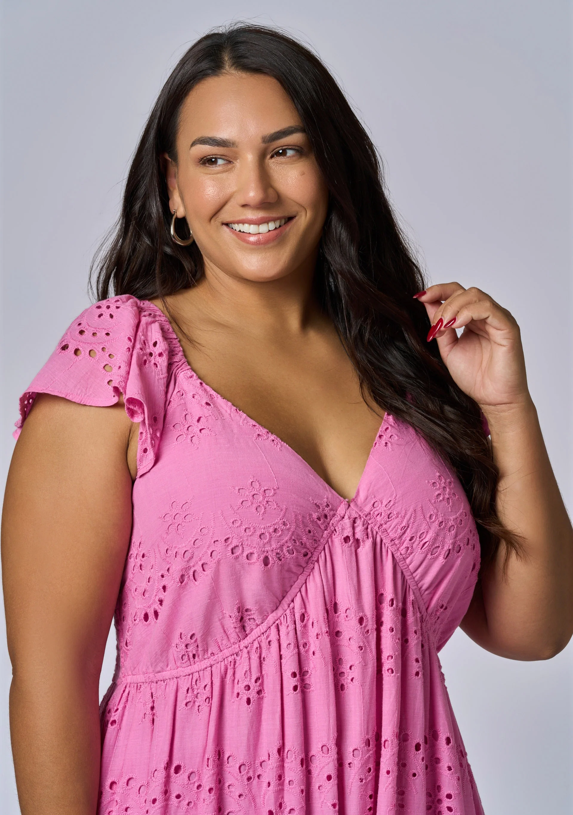 Violet Broderie Maxi Dress - Image 6
