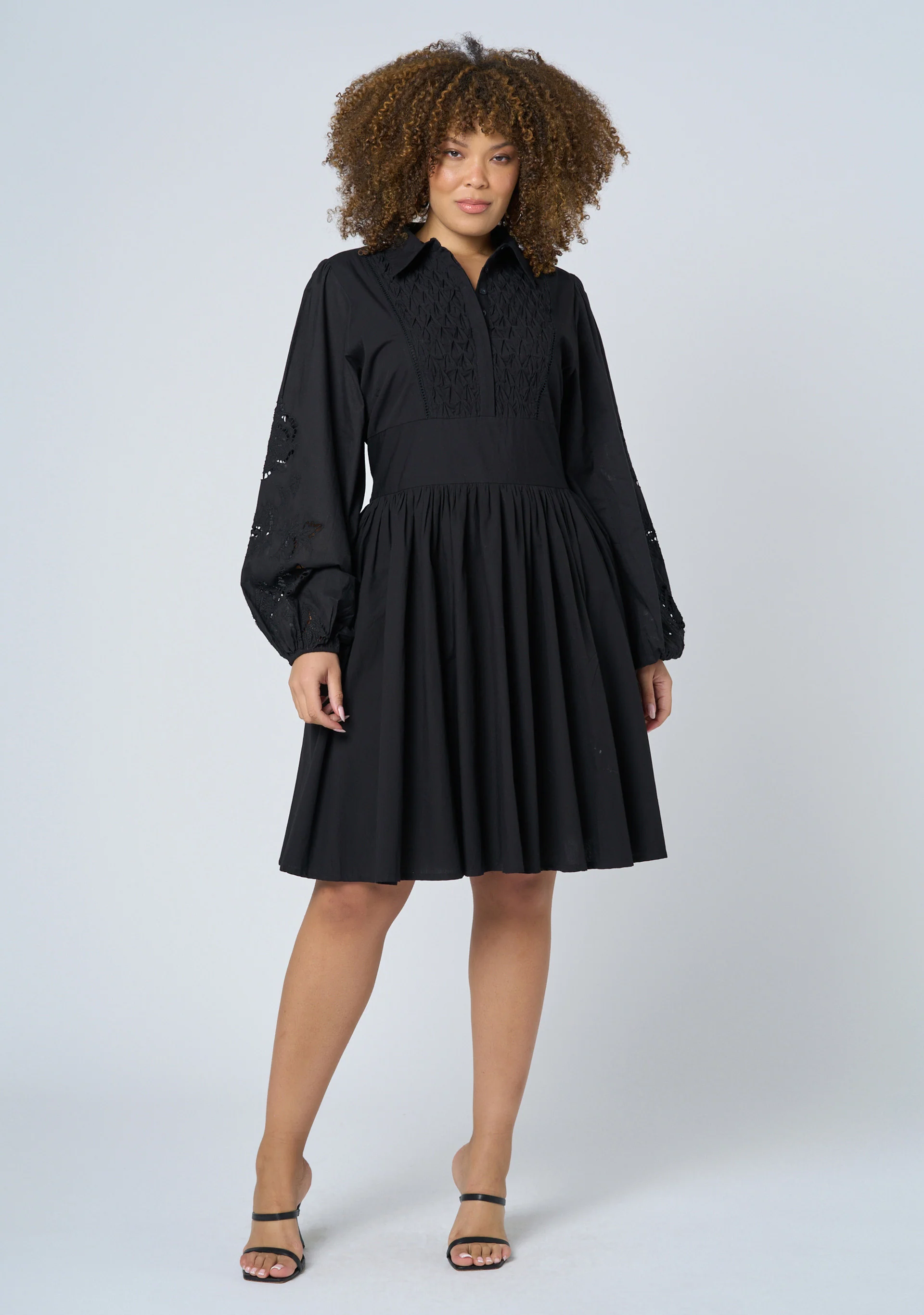 Vivian Broderie Mini Dress