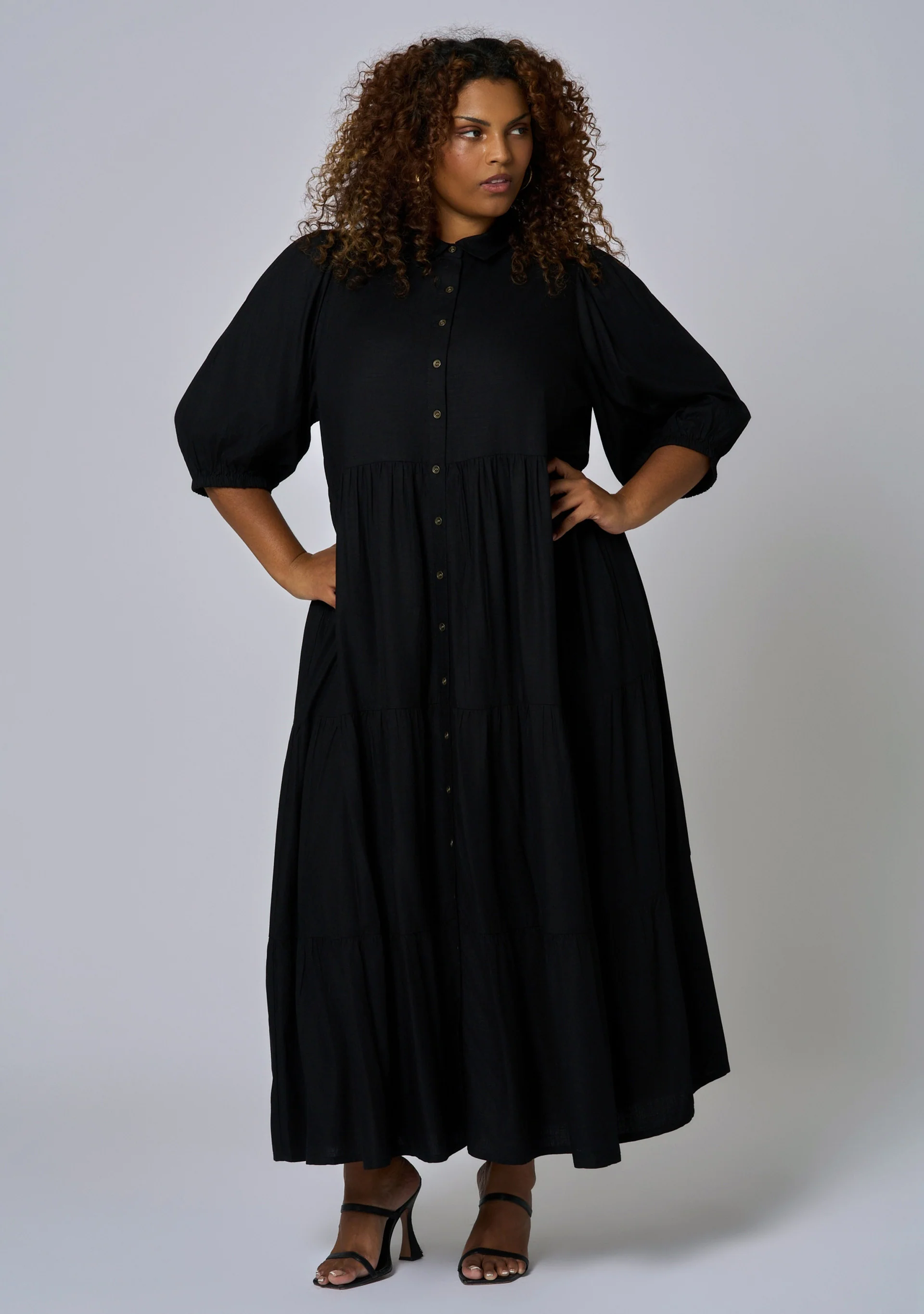 Wild Halo Midi Shirt  Dress