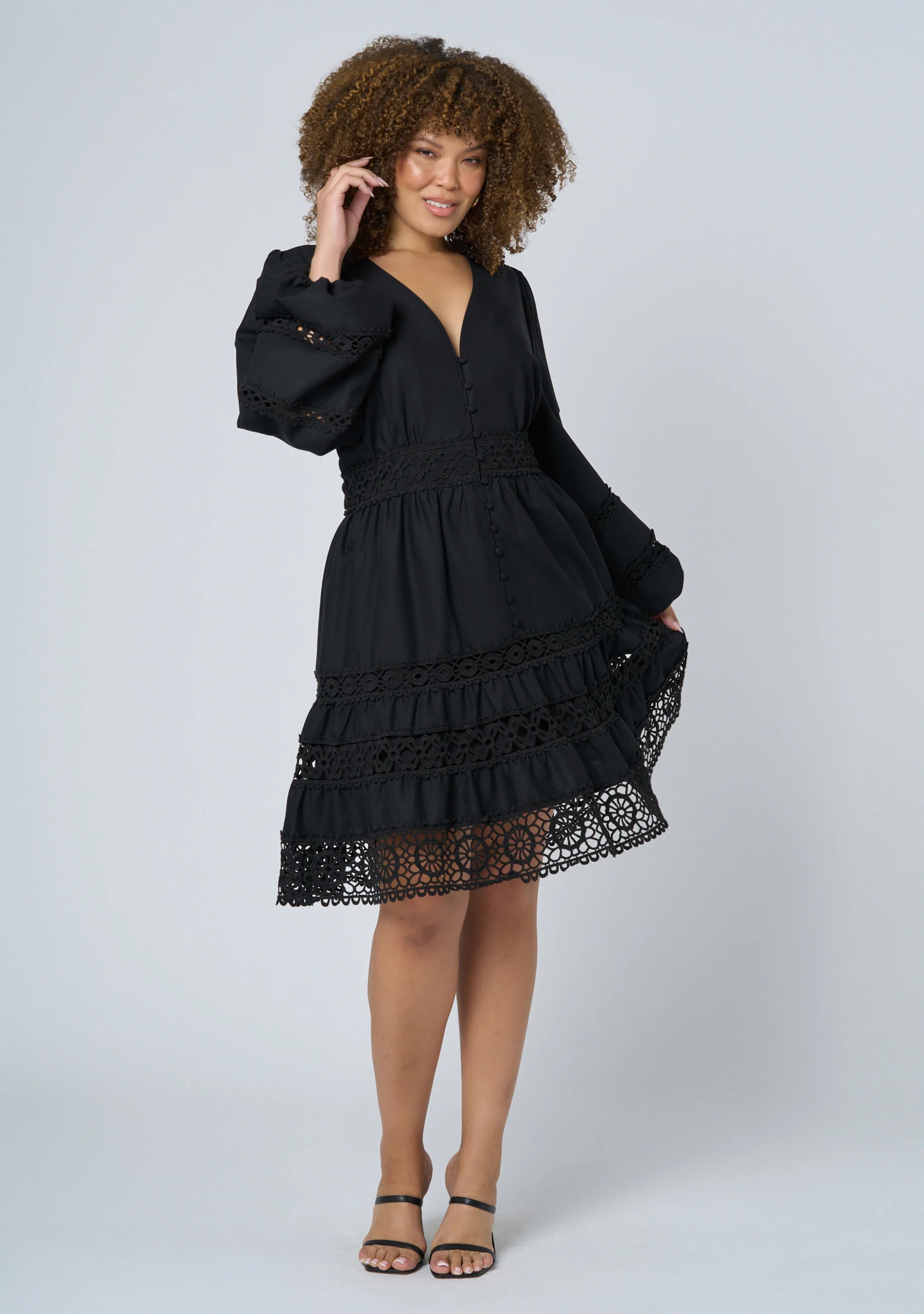 Zaliah Lace Mini Dress - Image 2
