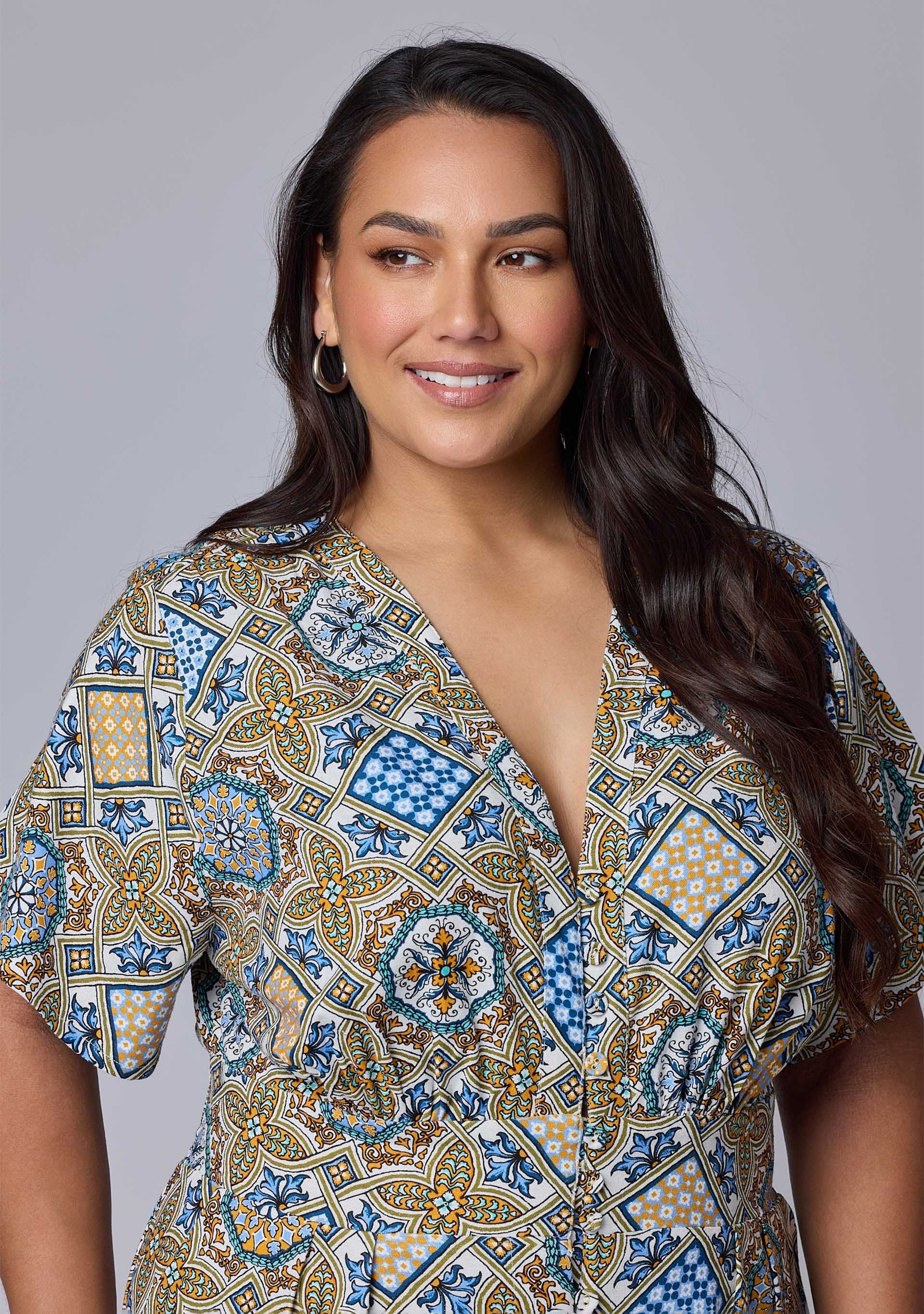 Zoe Linen Printed Jumpsuit - Image 6